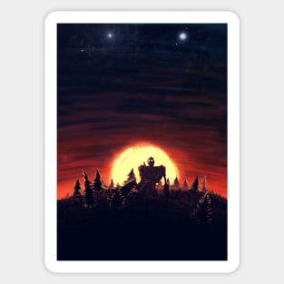 The Iron Giant Sunset Sticker